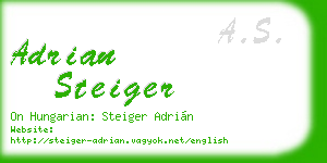 adrian steiger business card